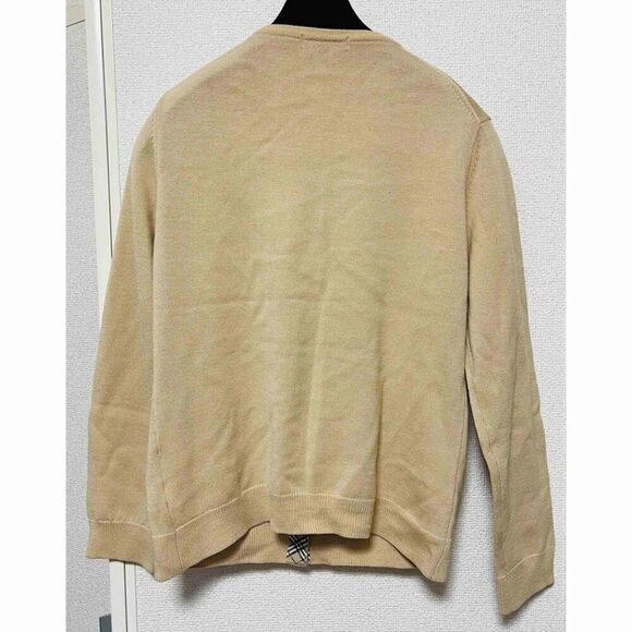 Burberry London Beige Wool Knit Cardigan & Turtleneck Sweater Set - Size 2 - Picture 4 of 8